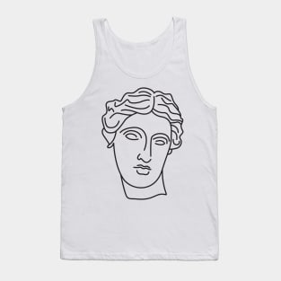 Medusa Outline Minimalist - Chest Logo Tank Top